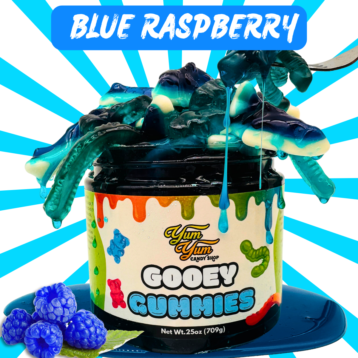 Sweet Gooey Gummies – Blue Raspberry & Watermelon in Sweet Ooze | Candy