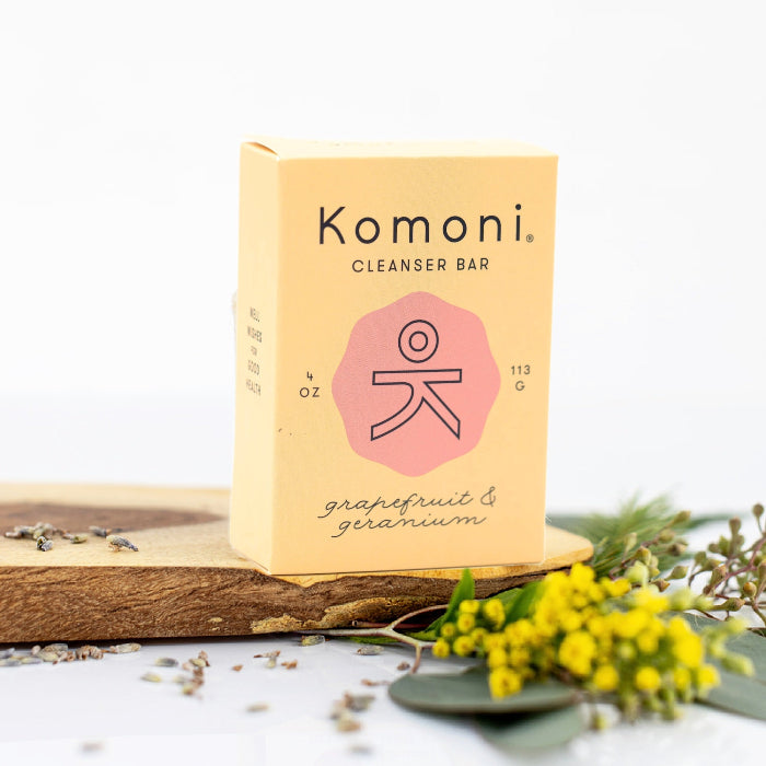 Grapefruit Geranium FACE & BODY CLEANSER BAR