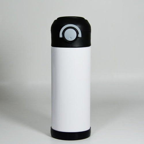 12oz Blank Sublimation Sippy Cup Straight Stainless Drinking Tumbler Sport Water Bottles with Handle