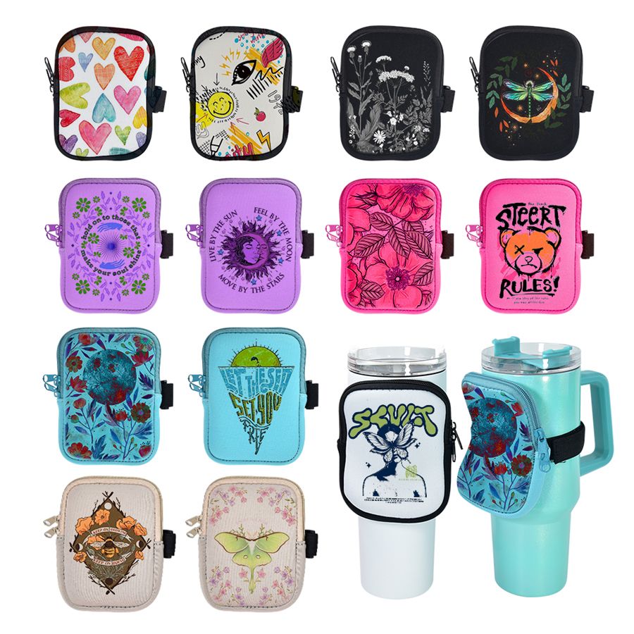 Sublimation Neoprene Fanny pack pouch with adjustable