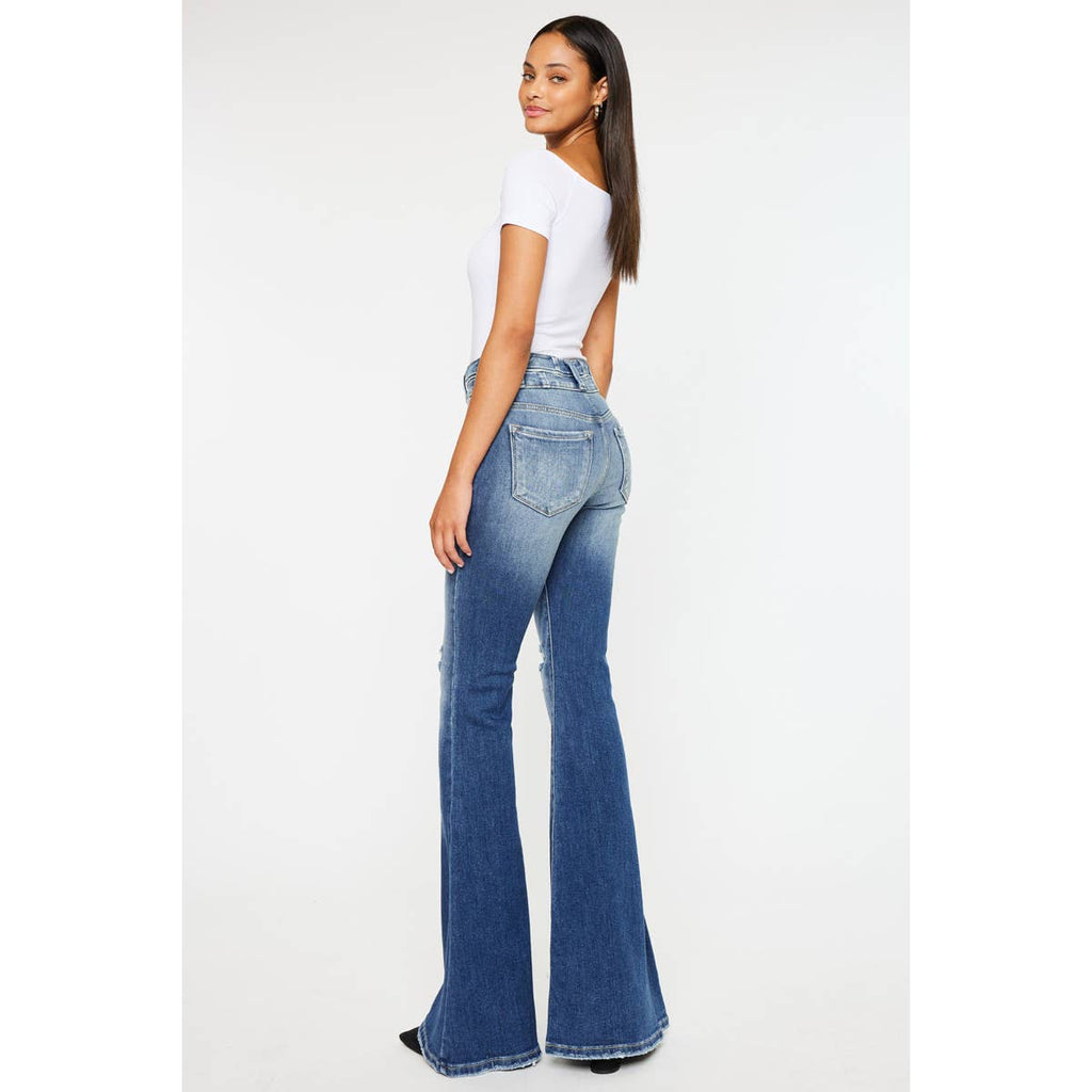 Kan Can High Rise Super Flare Jeans - Size 7 available
