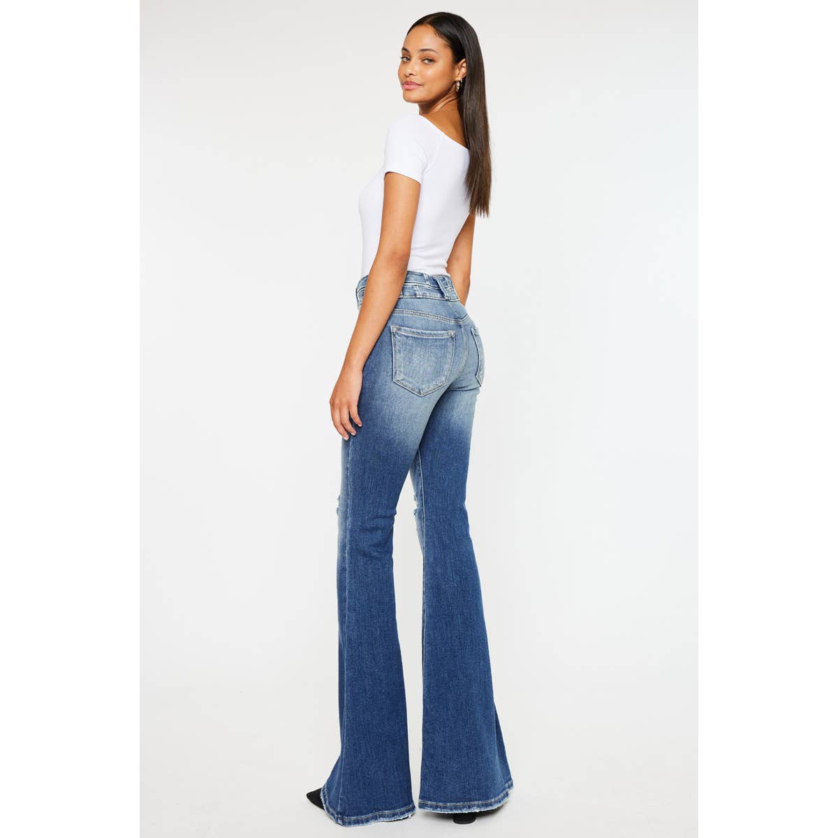 Kan Can High Rise Super Flare Jeans - Size 7 available