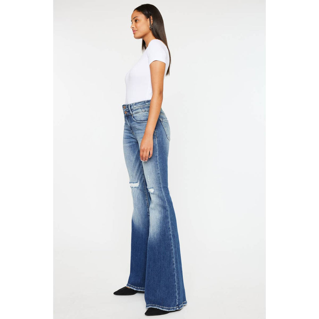 Kan Can High Rise Super Flare Jeans - Size 7 available