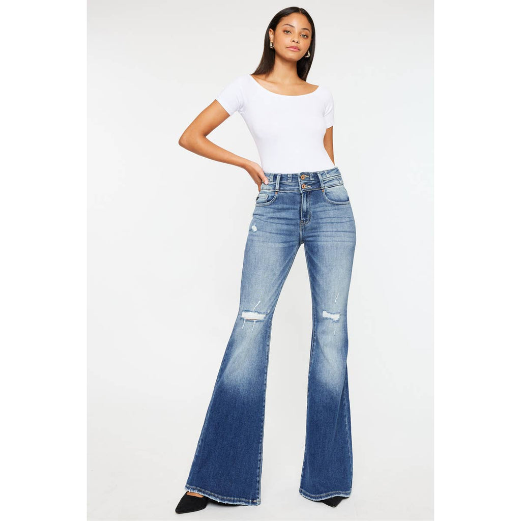 Kan Can High Rise Super Flare Jeans - Size 7 available