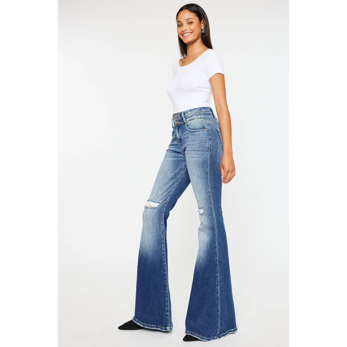 Kan Can High Rise Super Flare Jeans - Size 7 available