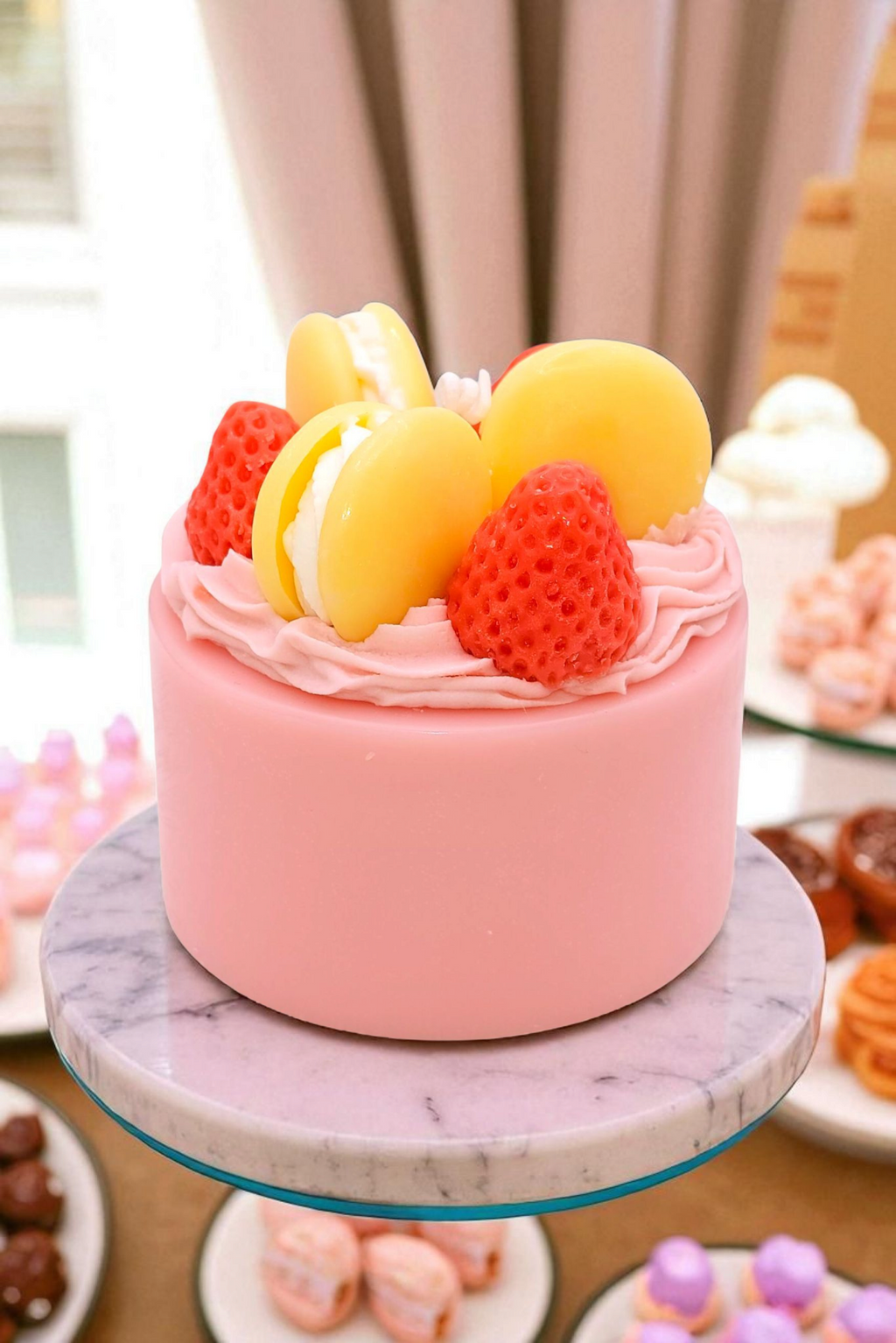 Macaron Cake Candle
