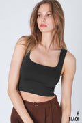 NikiBiki Clean Line Square Neck Top - 5 colors available