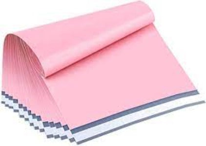 Pink Light Pastel Poly Mailers Size 14.5x19 Colorful Shipping Bags