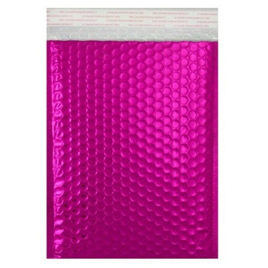 Pink Metallic Bubble Mailers Size 8.5x12 Padded Shipping Bags