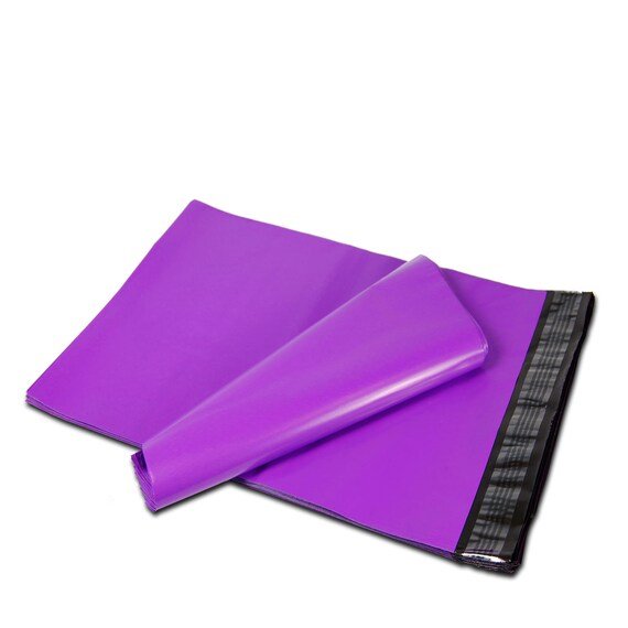 Purple Poly Mailers Size 7.5x10.5 Shipping Bags