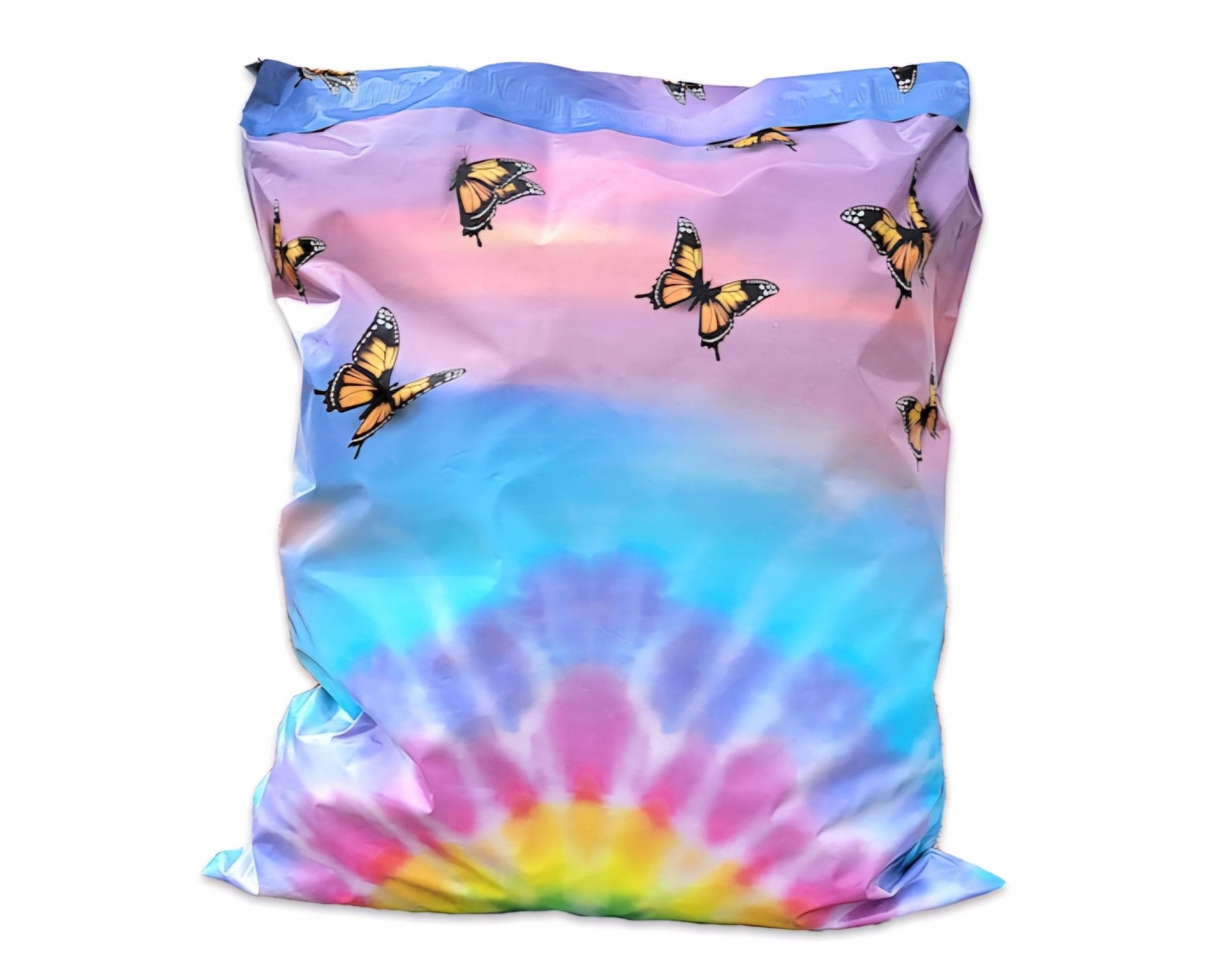 Rainbow Butterfly Poly Mailers Size 14x17 Colorful Shipping Bags