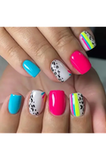 Neon Press Ons 24 count