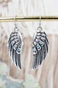 TIPI Iridescent I'll Fly Away Silvertone Earrings