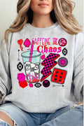 Outlaw Caffeine And Chaos Unisex NuBlend Crew Sweatshirt