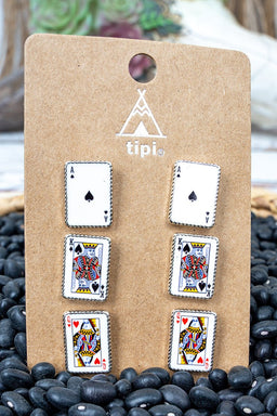 TIPI Royal Odds Earrings 3 Pair Set