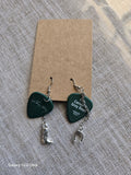 Carolina Grey Boys Gutiar PICK used on tour Earrings