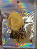 Yellow hat car charm