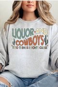 Liquor & Cowboys Unisex NuBlend Crew Sweatshirt
