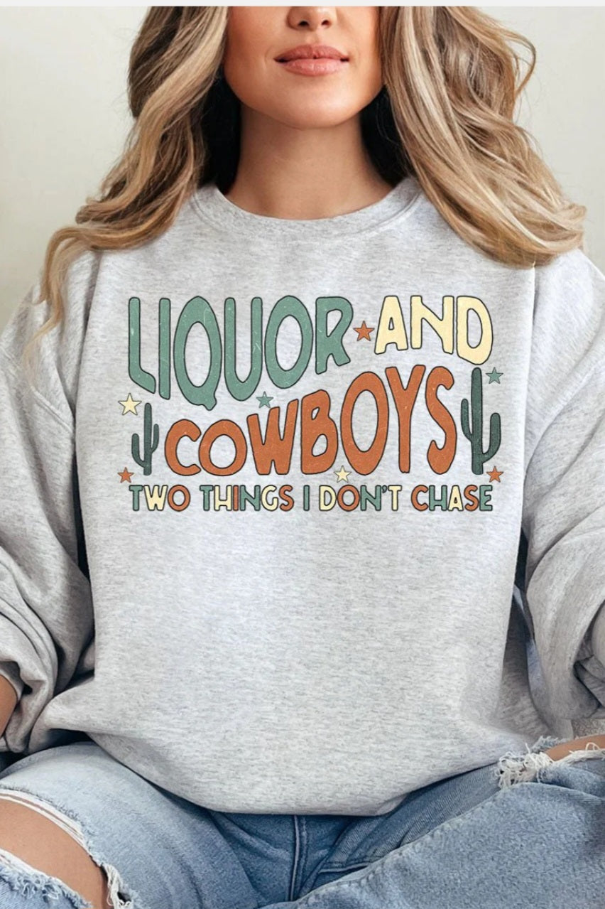 Liquor & Cowboys Unisex NuBlend Crew Sweatshirt