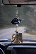 Western Thunderbird Car Charm with mini pistol pew pew