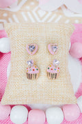 Pink Sweet on You Earrings 2 Pair Set