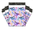 Sloth Purple Poly Mailers Size 10x13 Colorful Shipping Bags