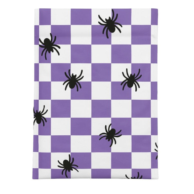 Spider Halloween Poly Mailers Size 10x13 Purple Check Shipping Bags