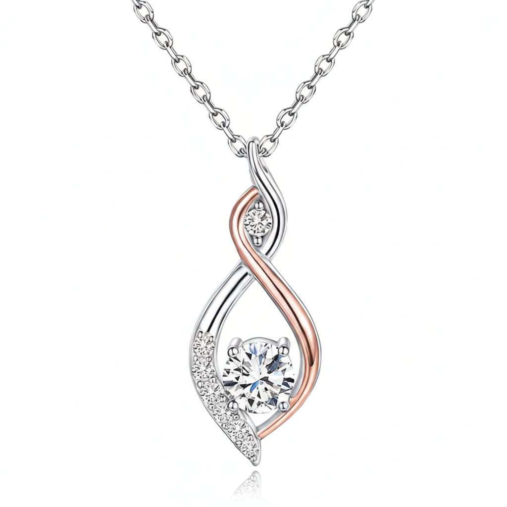 Two-tone smart necklace Simple Smart Necklace Two-color Electroplating