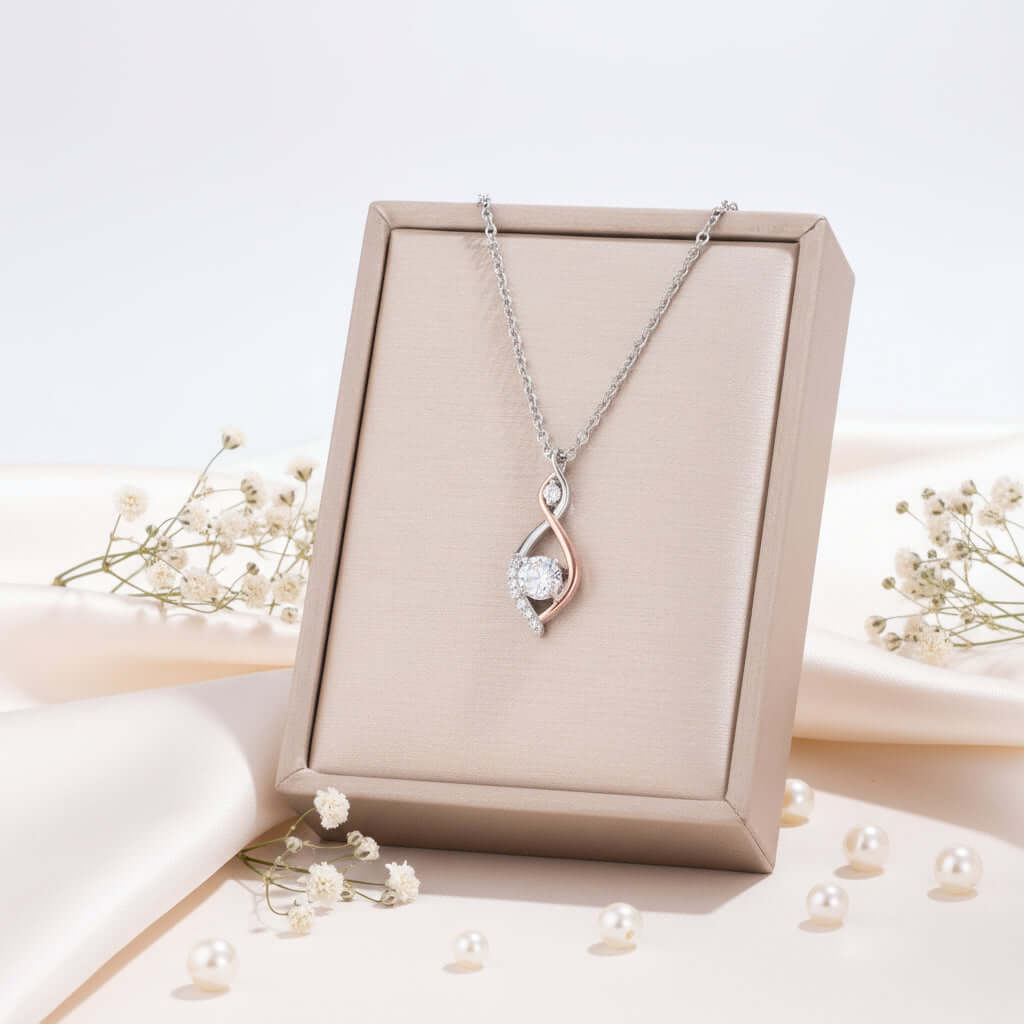Two-tone smart necklace Simple Smart Necklace Two-color Electroplating