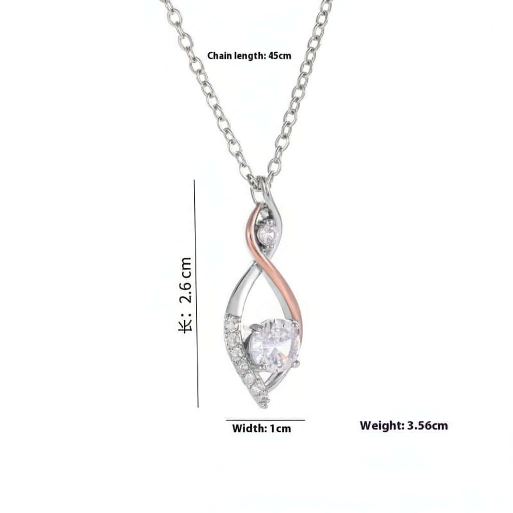 Two-tone smart necklace Simple Smart Necklace Two-color Electroplating